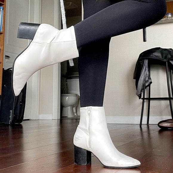 Aldo Shoes - ALDO White faux leather ankle boots